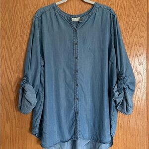 Jane and Delancey Blue Button Down Shirt